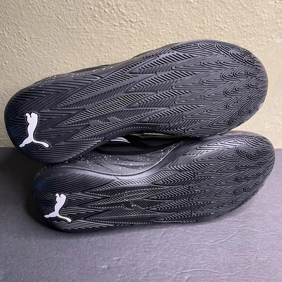 New Men's Puma LaMelo Ball MB.02 Size 13 Black White Oreo Basketball Shoes - Picture 9 of 9